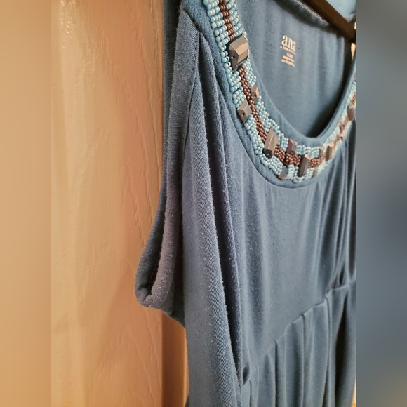 a.n.a Beaded tank top with back bow XL - Picture 10 of 15